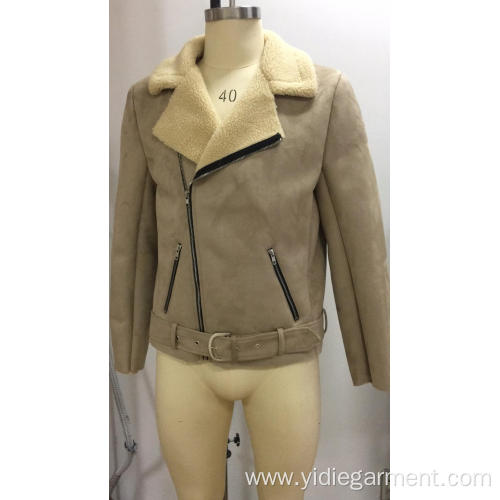 China Men's Camel Faux Suede Jacket Factory